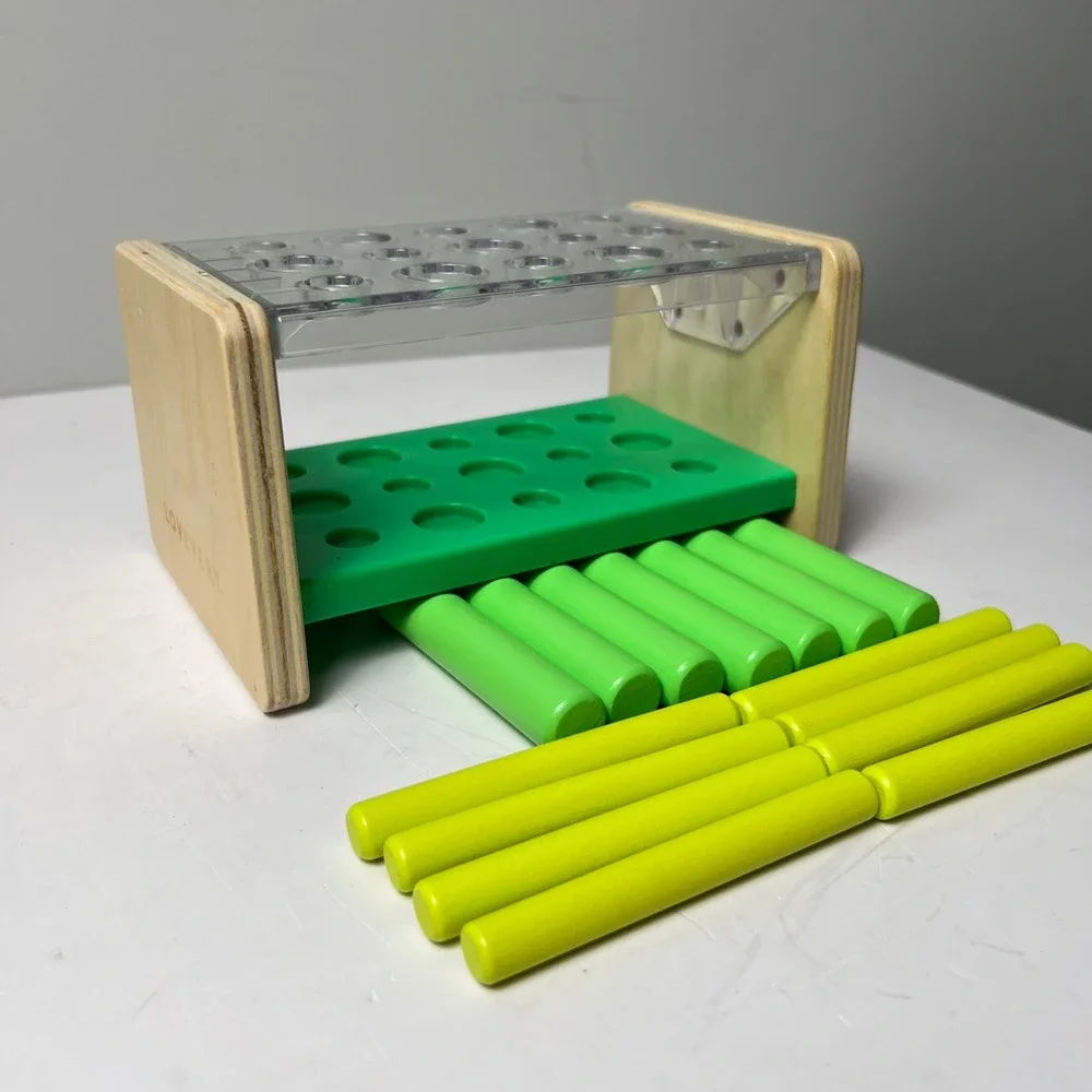 Lovevery Peg Board Toy Unisex OS Green Wooden Montessori Learning Development